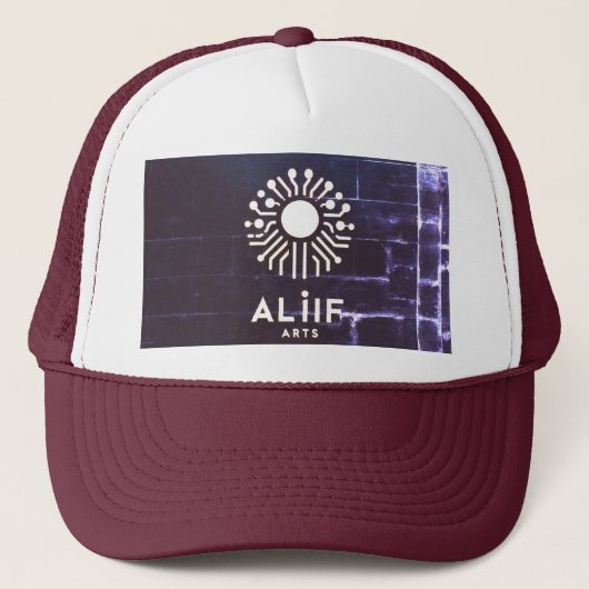 Bone Logo Geométrico Allif Arts **tie-dye** Trucker Pet (Voorkant)
