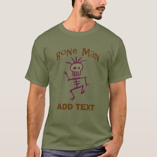 Bone Man, ajouter le texte T-shirt (Devant)