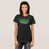 Bone Marrow Transplant Survivor Organ Donor Green  T-shirt (Voorkant volledig)