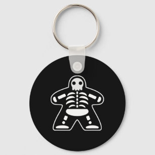 Bone Meeple Skeleton Halloween Board Gamer Gift Sleutelhanger