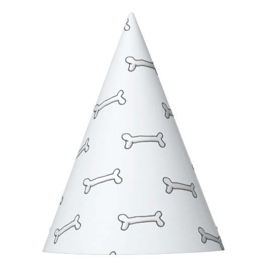 Bone Pattern Dog Party of Halloween Pet Feesthoedjes (Voorkant)