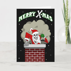 Bone Santa wenskaart Feestdagen Kaart