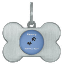 Bone Shaped Framed PET Tag