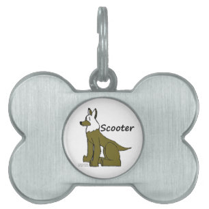 Bone-Shaped Pet Tag by RoseWrites Huisdieren Naamplaatje
