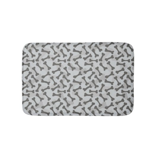 Bone Textern Pattern Greyscale Badmat (Voorkant)