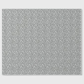 Bone Textern Pattern Greyscale Cadeaupapier (Vlak)
