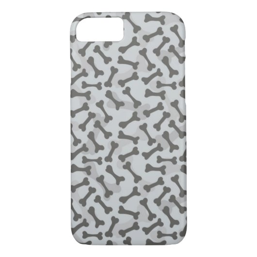 Bone Textern Pattern Greyscale Case-Mate iPhone Case (Achterkant)