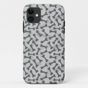 Bone Textern Pattern Greyscale iPhone 11 Hoesje