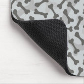 Bone Textern Pattern Greyscale Muismat (Hoek)