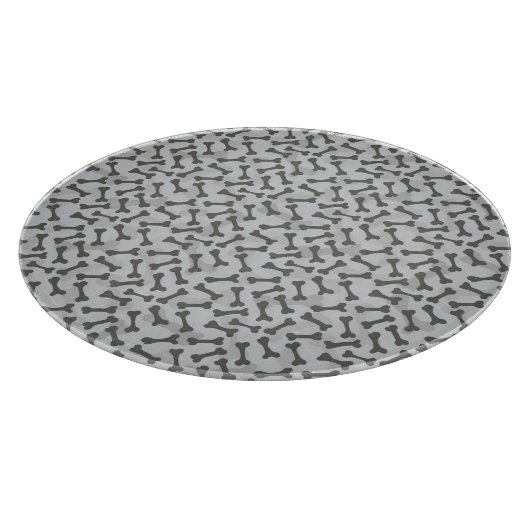 Bone Textern Pattern Greyscale Snijplank (Hoek)