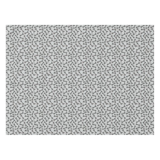 Bone Textern Pattern Greyscale Tafelkleed (Voorkant (Horizontaal))