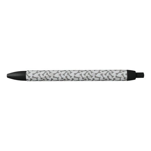 Bone Textern Pattern Greyscale Zwarte Inkt Pen (Voorkant)