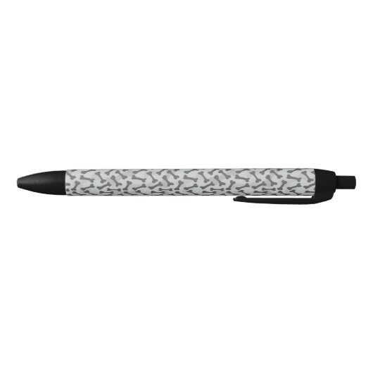 Bone Textern Pattern Greyscale Zwarte Inkt Pen (Bodem)