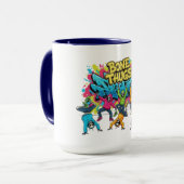 Bone Thugs Skeleton Dancers Halloween Mok (Voorkant links)