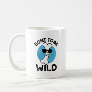 Bone to be Wild Funny Anatomy Pun Koffiemok