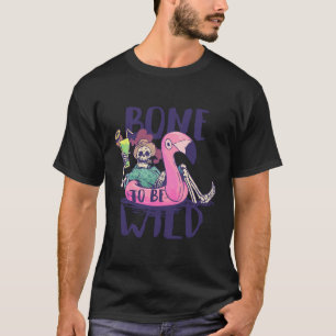 Bone to be wild grappig skelet Drink cocktail S T-shirt