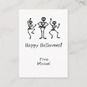 Bone to be wild Skeleton Halloween Classroom Kaart (Achterkant)