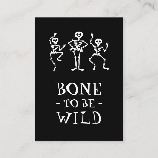 Bone to be wild Skeleton Halloween Classroom Kaart (Voorkant)