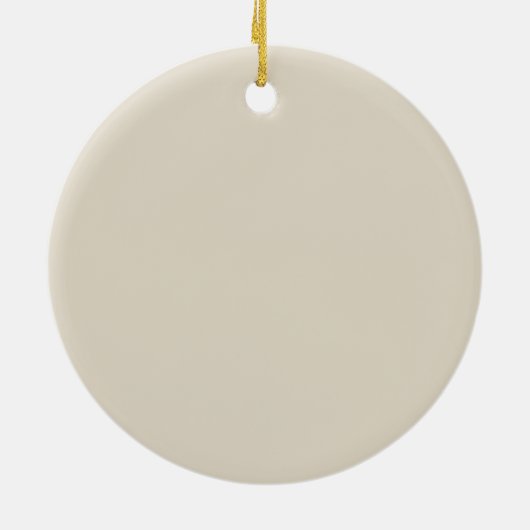 Bone White Circle Keramisch Ornament (Achterkant)