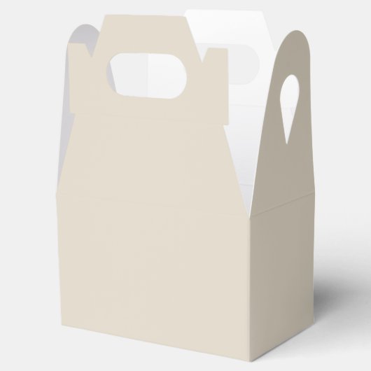 Bone White Gable Favor Box Bedankdoosjes (Geopend)