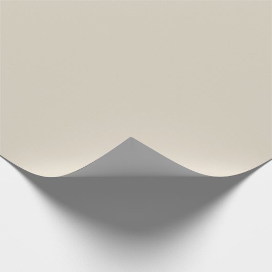 Bone White Matte Wrapping Paper Cadeaupapier (Hoek)
