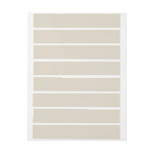 Bone White Wraparound Retour Address Label (Vel)