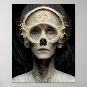 Bone Wraith 2 Dark Fantasy Sci-Fi Art Poster