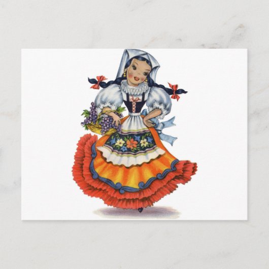 Boneca espanhola antiga briefkaart (Voorkant)
