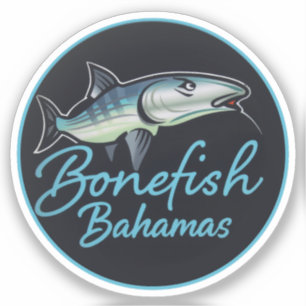 bonefish bahamas vissen sticker