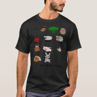 Bonen, Groenen, aardappelen, tomaten, Rap T-shirt