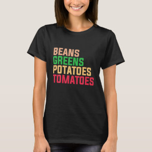 Bonen Groenten Aardappelen Tomaten Thanksgiving T-shirt