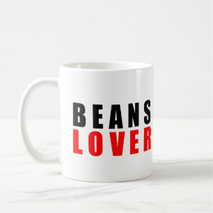 Bonen liefhebber, ik hou van bonen koffiemok