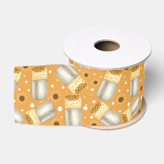 Bonen,Vlees,Groenten En Kaas Burrito Grosgrain Lint