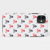 Bones croisés mignons iPhone 5 Coque (Dos (Horizontal))