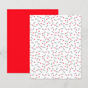 Bones de chien blanc avec papier à scandale de Coe