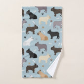 Bones et pattes de Bulldog (Serviette à main)