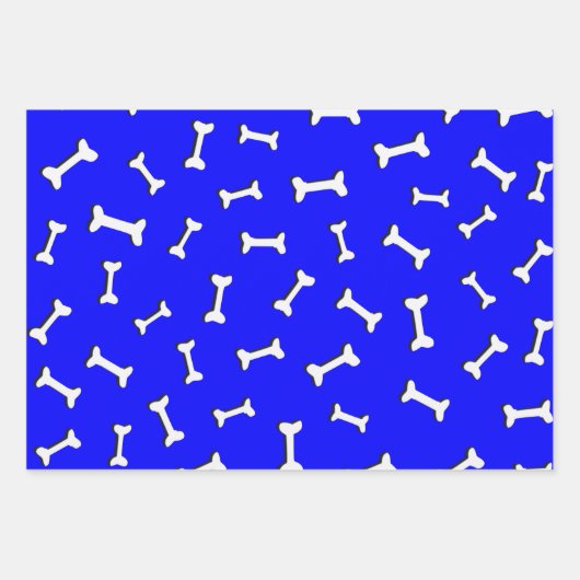 Bones Sur Papier Arrière - plan Bleu Coupe Personn (Devant)