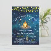 Bonfire Anniversaire 5x7 Invitation (Debout devant)