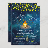 Bonfire Anniversaire 5x7 Invitation (Devant / Derrière)