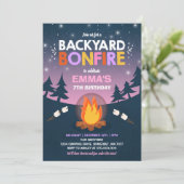 Bonfire Anniversaire Invitation Bonfire Camping Pa (Debout devant)