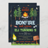 Bonfire Anniversaire Invitation de fête - Fête de  (Devant / Derrière)