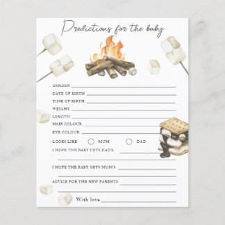 Bonfire baby shower - Voorspellingen en advies bab