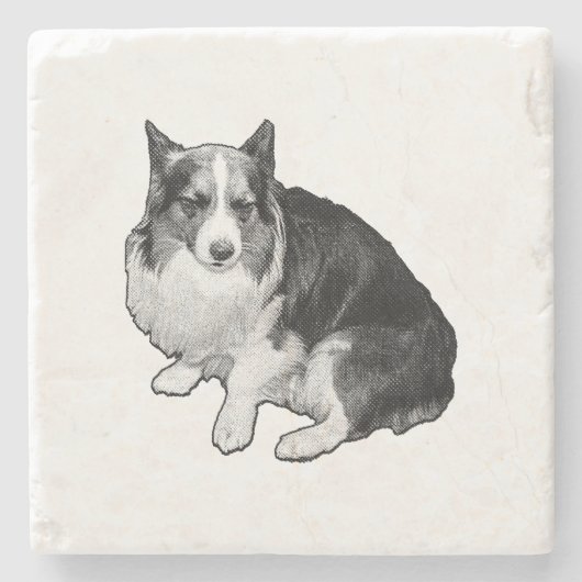 Bonfire Dot Rim Stenen Onderzetter (Voorkant)