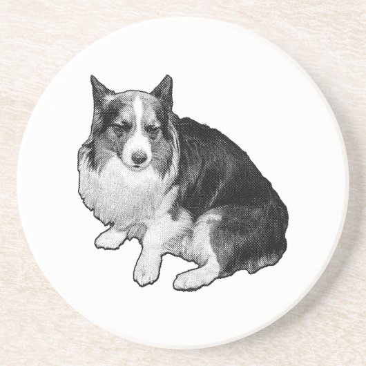 Bonfire Dot Rim Zandsteen Onderzetter (Voorkant)