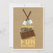 Bonfire Invitations au 60e anniversaire (Devant)