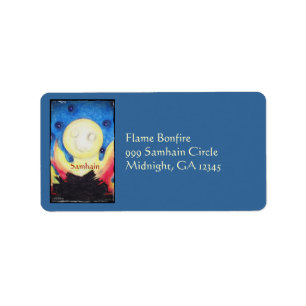 Bonfire Moon Samhain Witch Wiccan Pagan Etiket