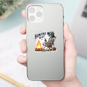 Bonfire Night - Strand Camping (2) Sticker (Telefoon)