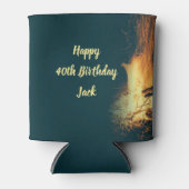 Bonfire Outdoor Birthday Party Blikjeskoeler (Voorkant)