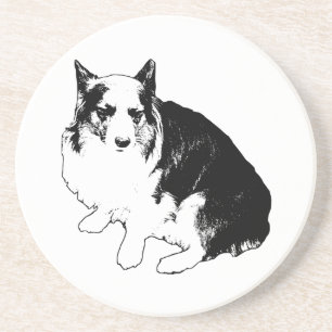 Bonfire Rim Corgi Zandsteen Onderzetter