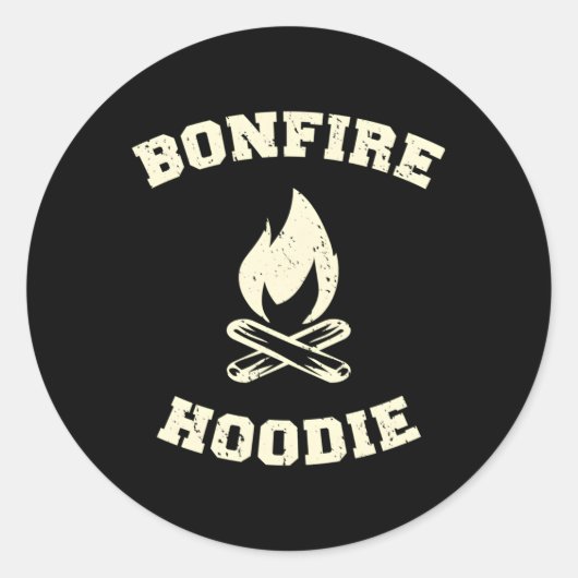 Bonfire Ronde Sticker (Voorkant)